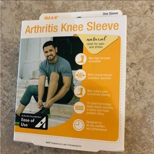 New! IMAX Arthritis Knee Sleeve Ease Arthritis, Fibromyalgia, & Neuropathy Pain